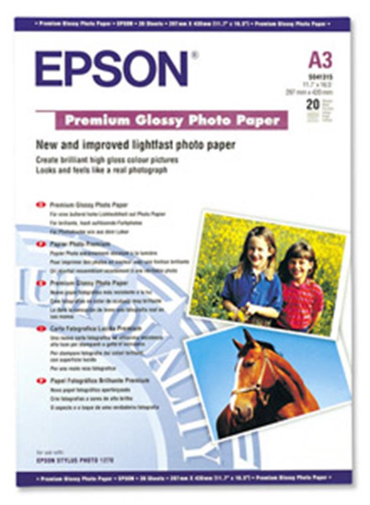 Epson A3 255Gram 20'li Premium Glossy Fotoğraf Kağıdı S041315