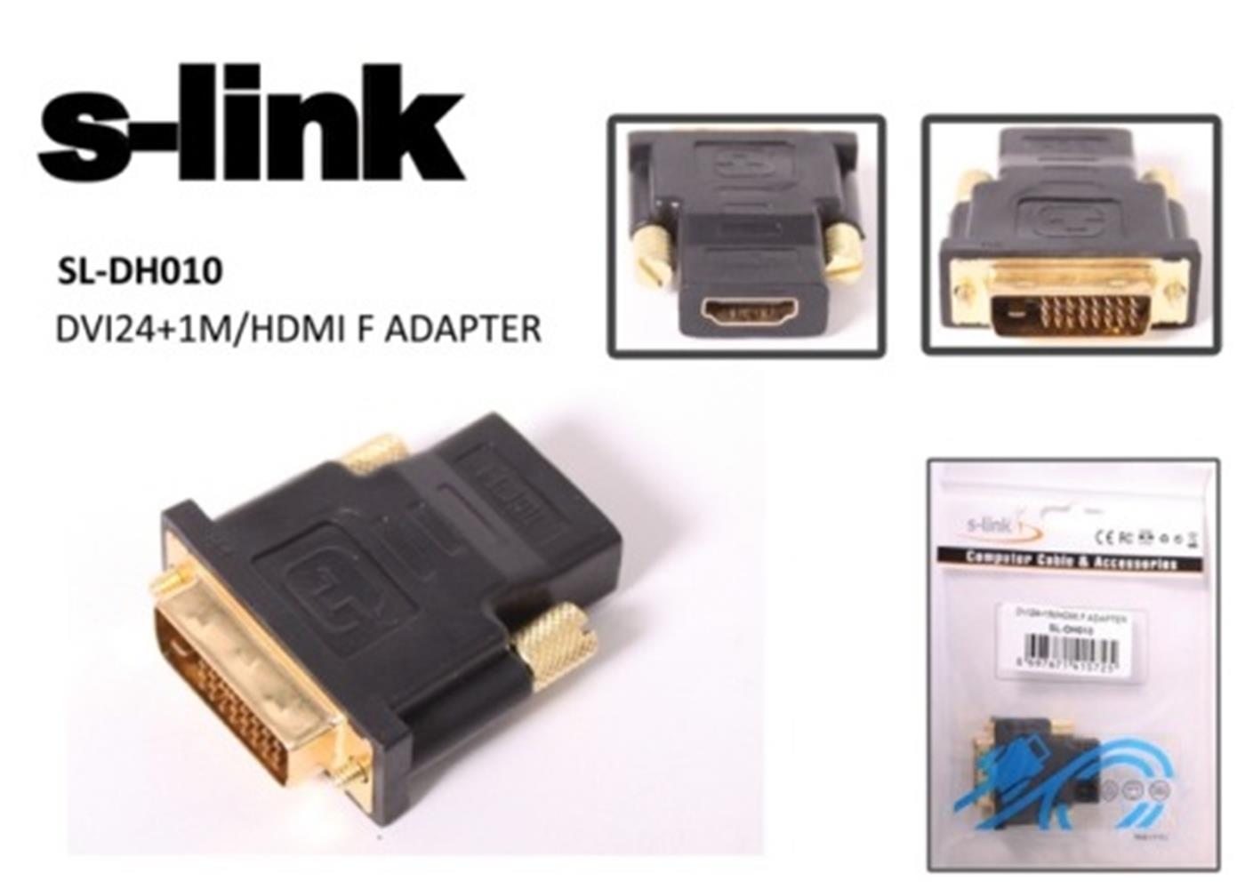 S-link SL-DH010 Hdmı Dişi To Dvı  24+1 Erkek Çevirici