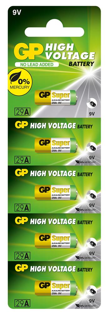 GP GP29A-C5 29A 9V Alkalin Spesifik Pil 5'li Paket 