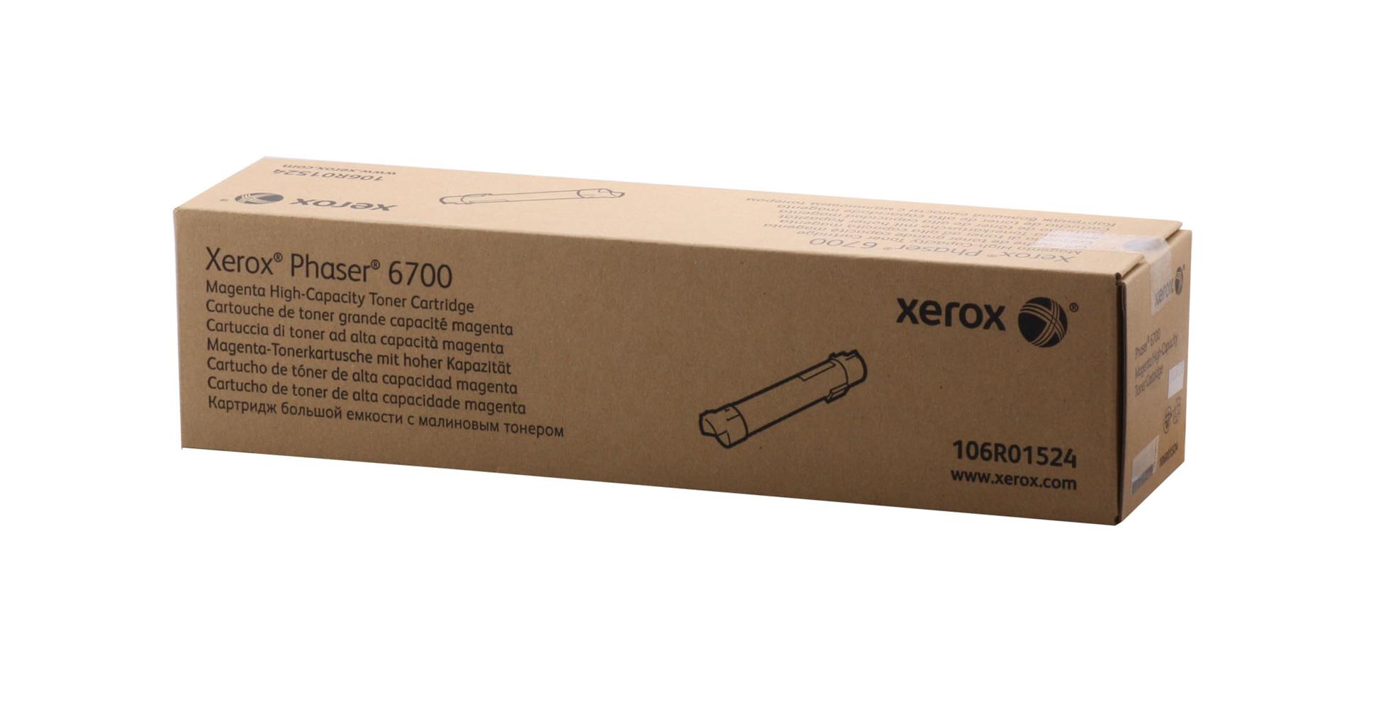 Xerox 106R01524 Phaser 6700 Yüksek Kapasite Magenta Kırmızı Toner 12.000 Sayfa