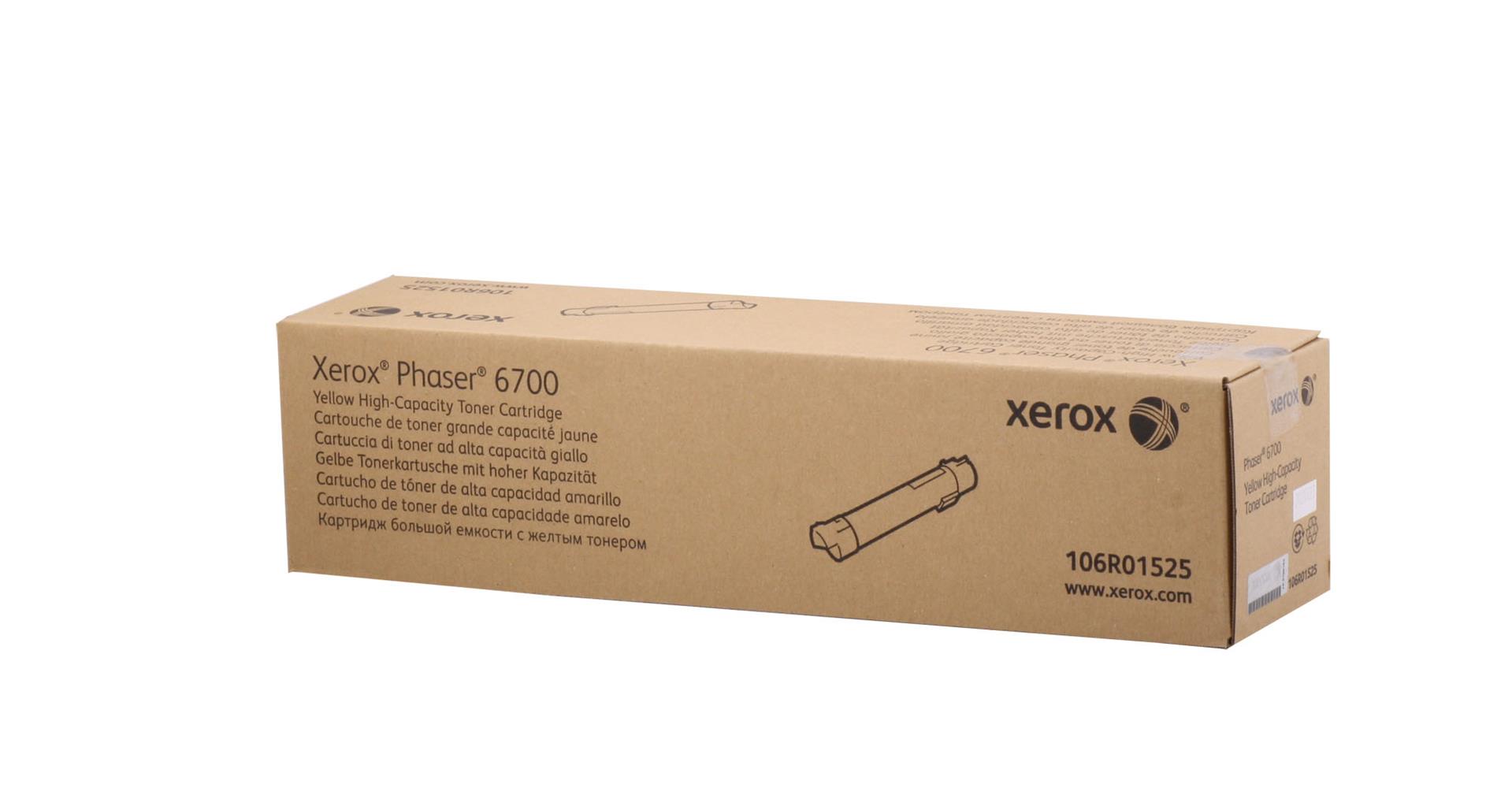 Xerox 106R01525 Phaser 6700 Yüksek Kapasite Yellow Sarı Toner 12.000 Sayfa