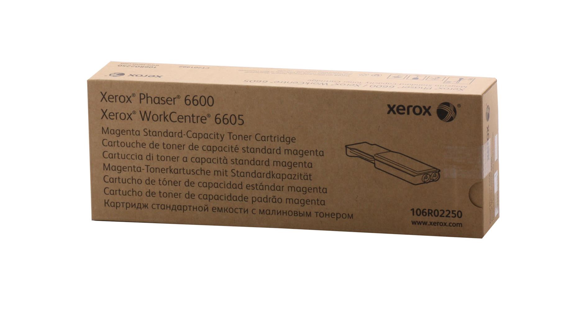 Xerox 106R02250 Phaser 6600-6605 Standart Kapasite Magenta Kırmızı Toner 