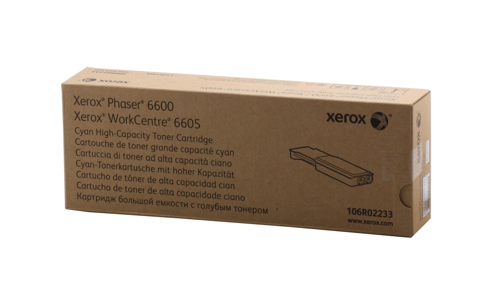 Xerox 106R02233 Phaser 6600-6605 Yüksek Kapasite Cyan Mavi Toner