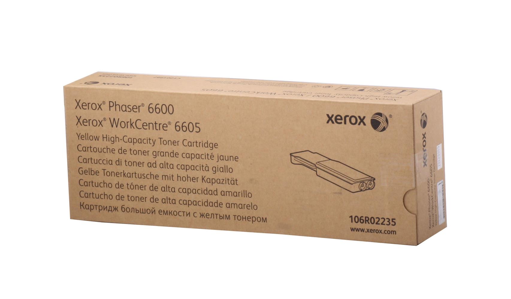 XEROX 106R02235 PHASER 6600-6605 YUKSEK KAPASITE YELLOW SARI TONER