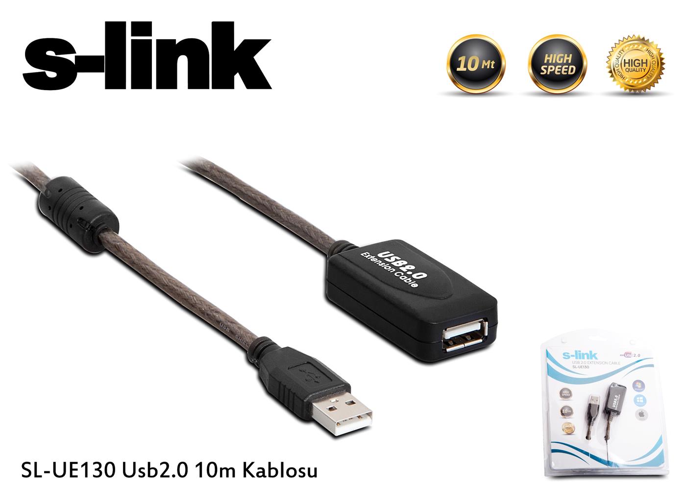 S-link SL-UE130 10mt Usb 2.0 Extender Usb Uzatma Kablosu