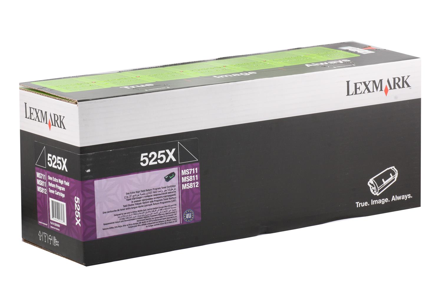 Lexmark 52D5X00 (525X) 45.000 Sayfa Black Siyah Toner MS711-811-812
