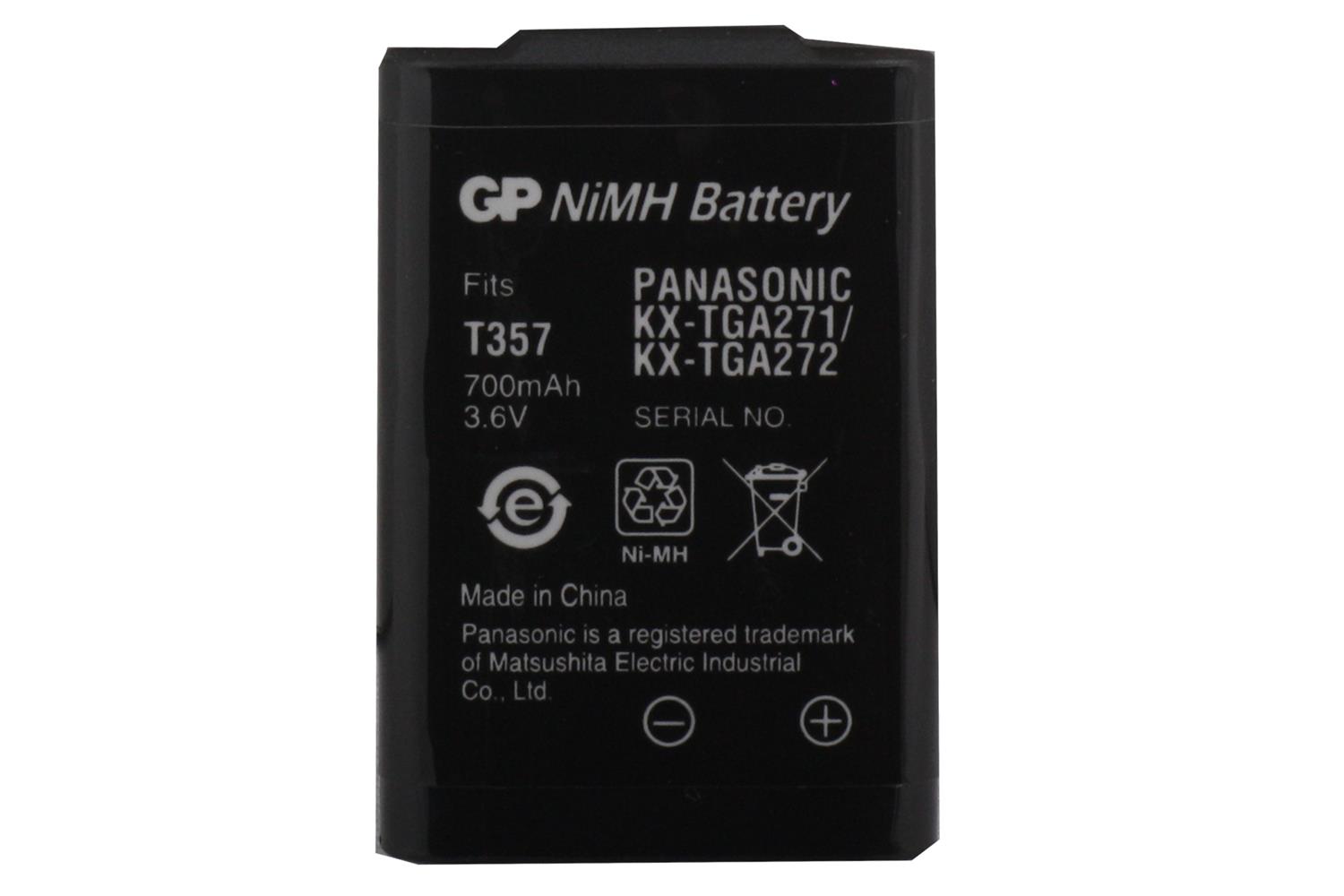 GP T357 3.6V 700 mAh 3'lü Telsiz Telefon Pili 