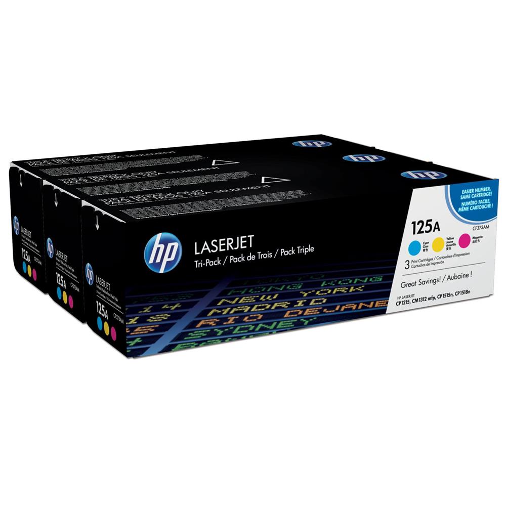 HP 125A MAVI-KIRMIZI-SARI 3LU TAKIM TONER CF373AM CB541A-CB542A-CB543A