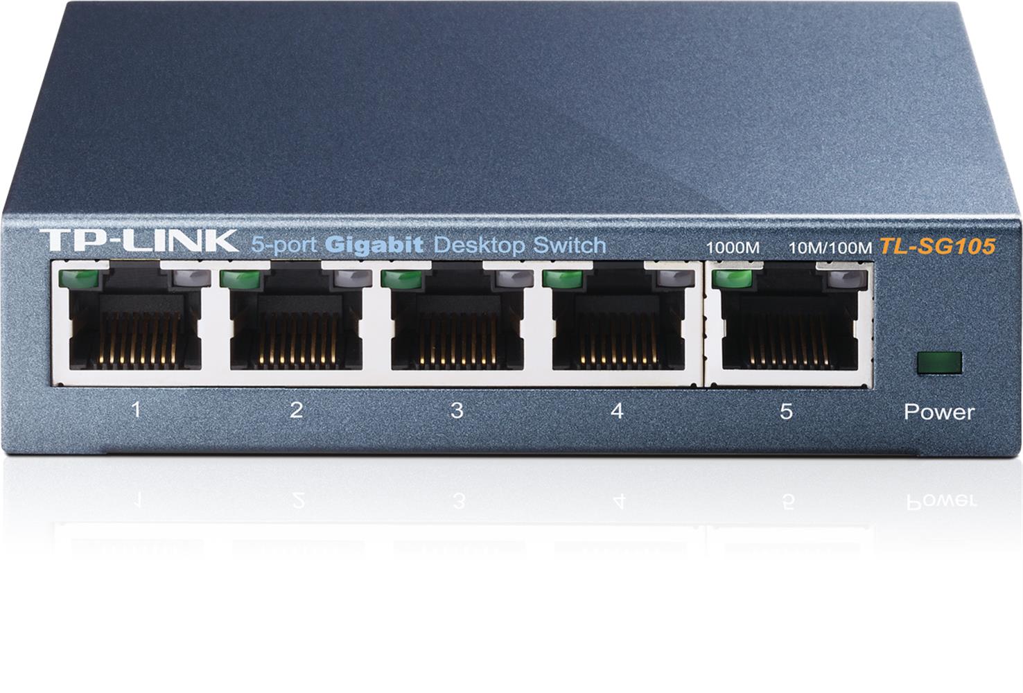 Tp-Link TL-SG105 5 Port 10-100-1000 Mbps Switch Çelik Kasa