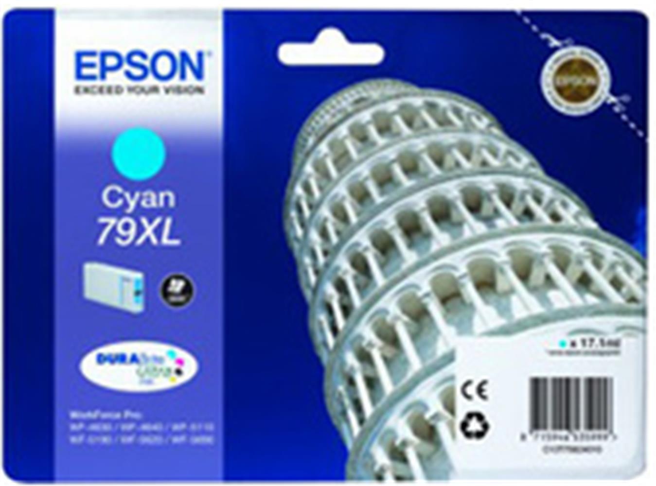 Epson WP5110-5190 Cyan Mavi Yüksek Kapasite Mürekkep Katuş T79024010