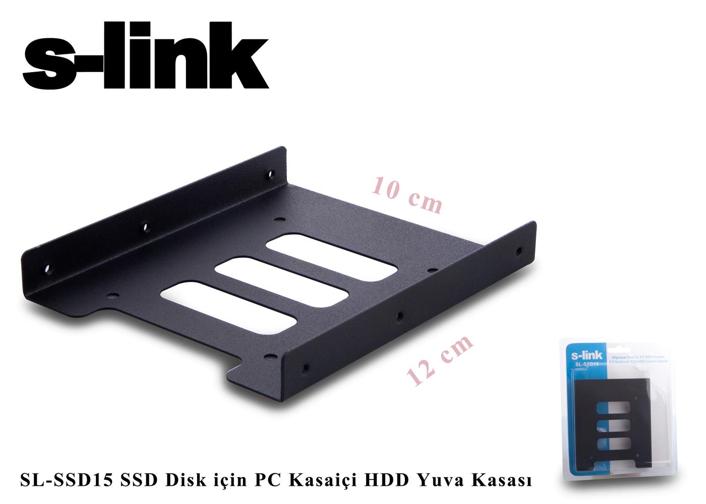 S-link SL-SSD15 Ssd Disk İçin Pc Kasa içi Hdd Yuva Kasası 2,5"-3,5"