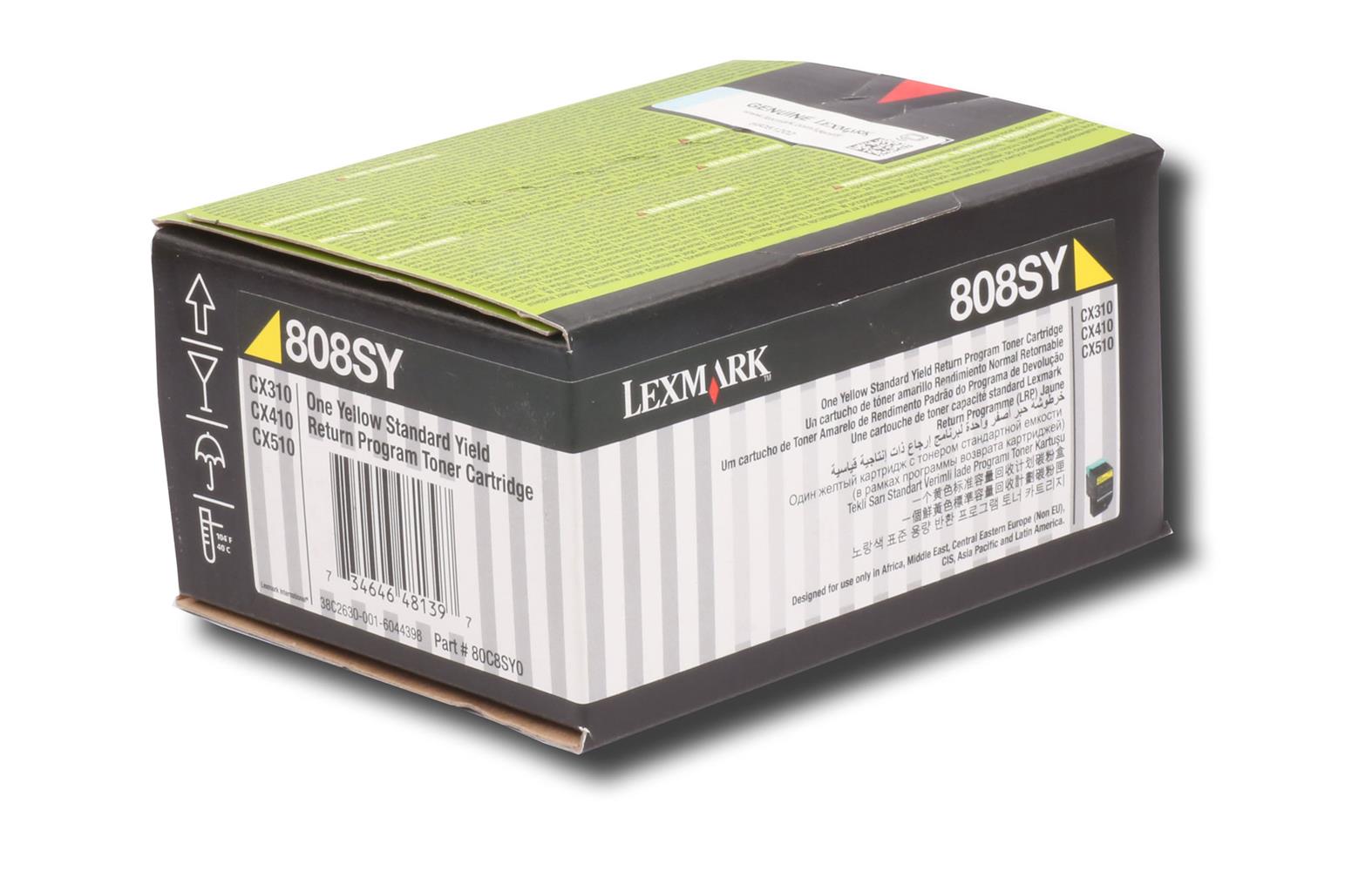 Lexmark 80C8SY0 2.000 Sayfa Yellow Sarı Toner CX310-410-510 808SY