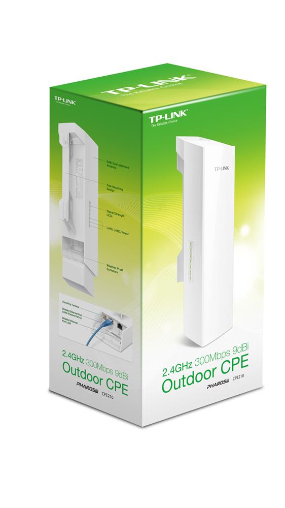 TP-LINK CPE210 OUTDOOR 300 MBPS 9DBI DI MEKAN ACCESS POINT