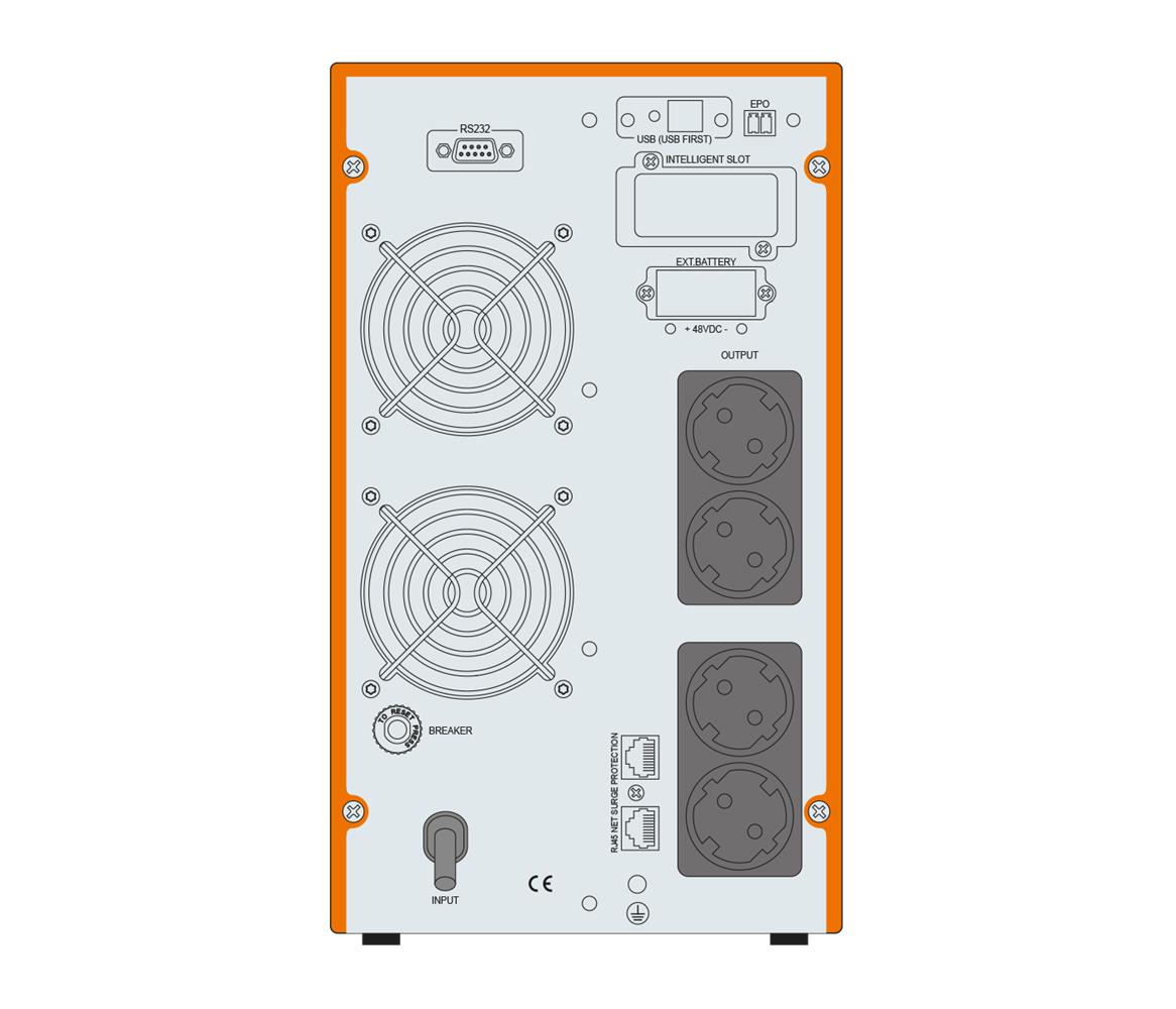 Makelsan Powerpack SE Serisi 2 kVA Online 1F-1F 4-9Ah Akü Güç Kaynağı