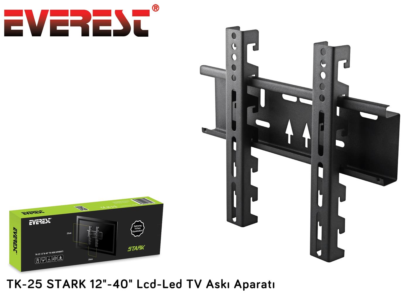 Everest TK-25 12"-40" Sabit Askı Aparatı