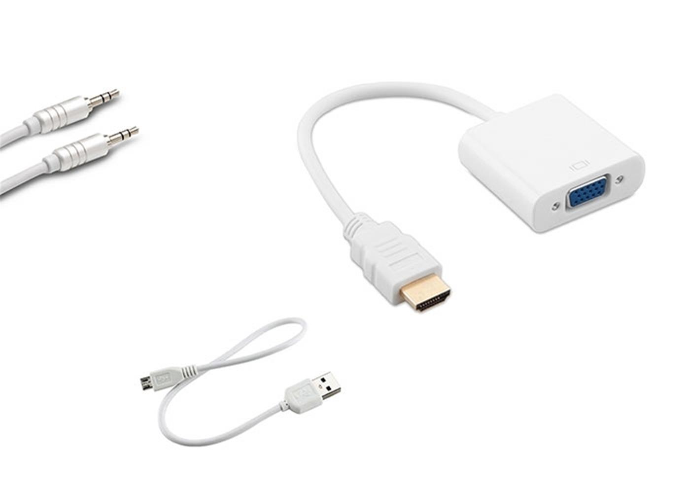 S-link SL-HVS13 Hdmı Erkek To Vga Dişi + Audio Micro Usb Çevirici