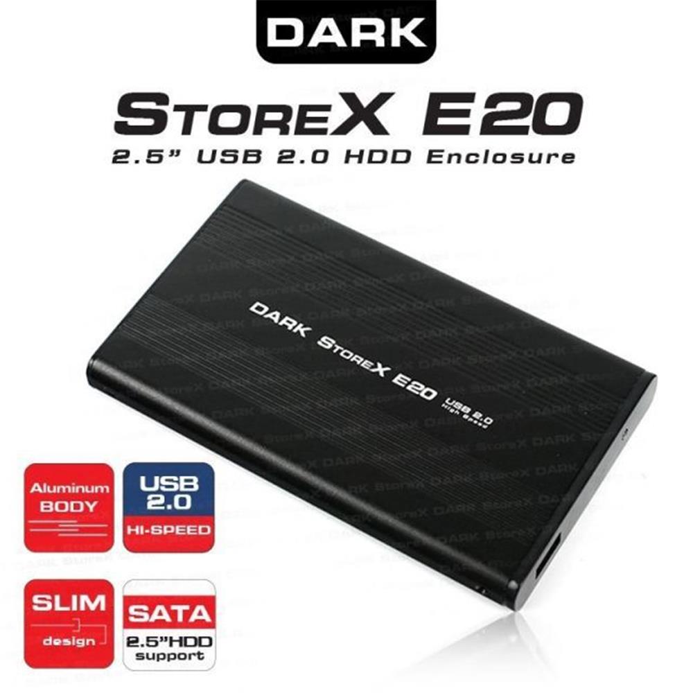 DARK DK-AC-DSE20 E20 2.5" USB 2.0 SATA SİYAH 