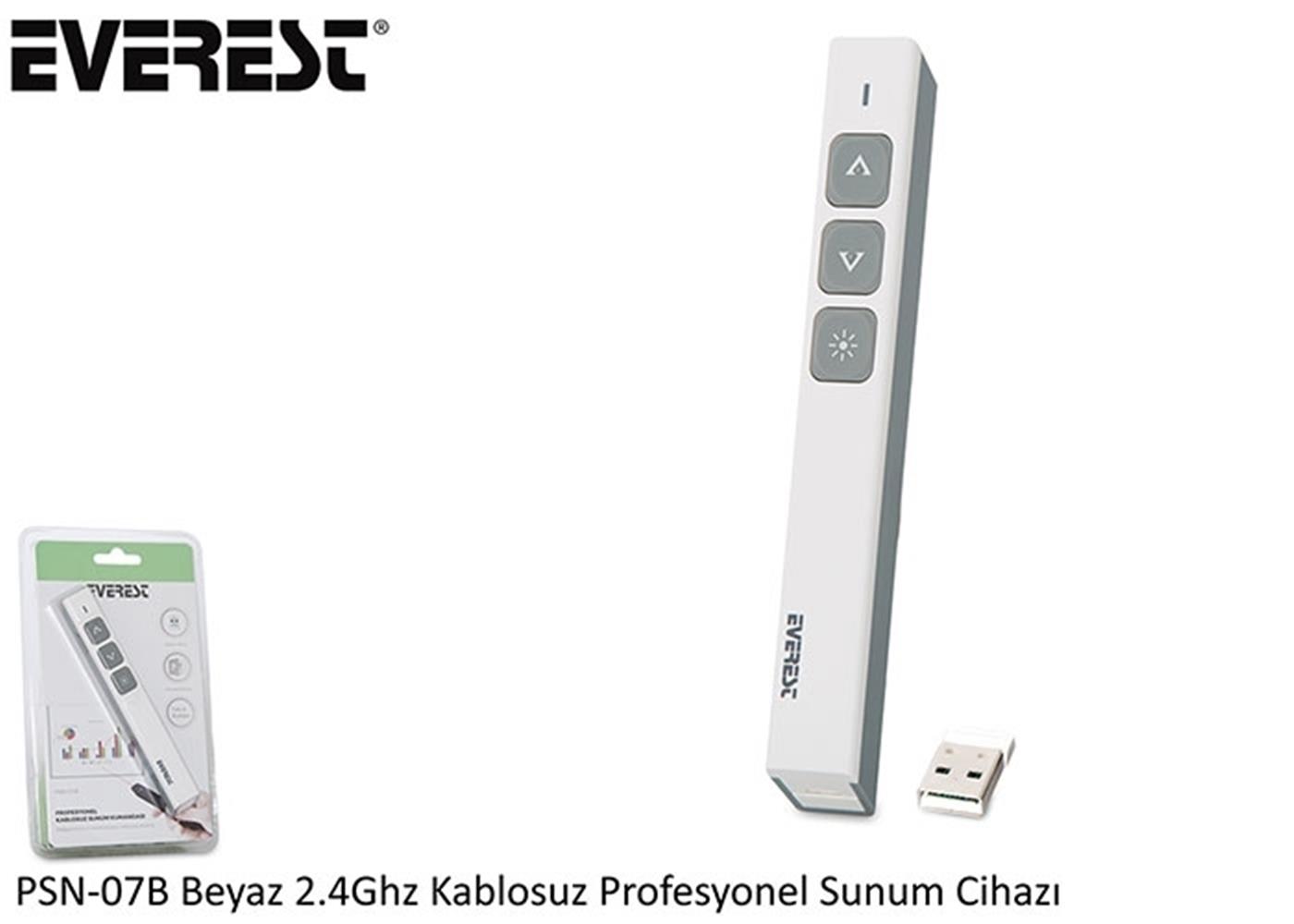 Everest PSN-07B Beyaz 2.4Ghz Kablosuz Profesyonel 