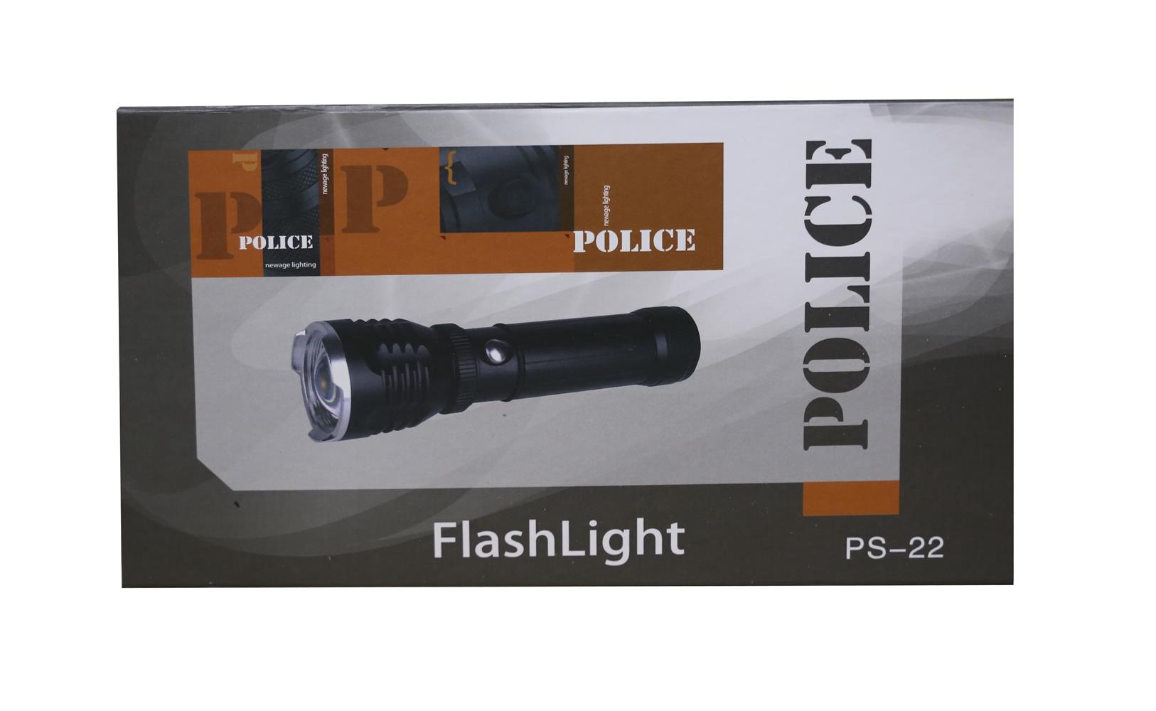 Polıce PS-22 Cree Led + Zoom + Magnet Şarjlı El Feneri