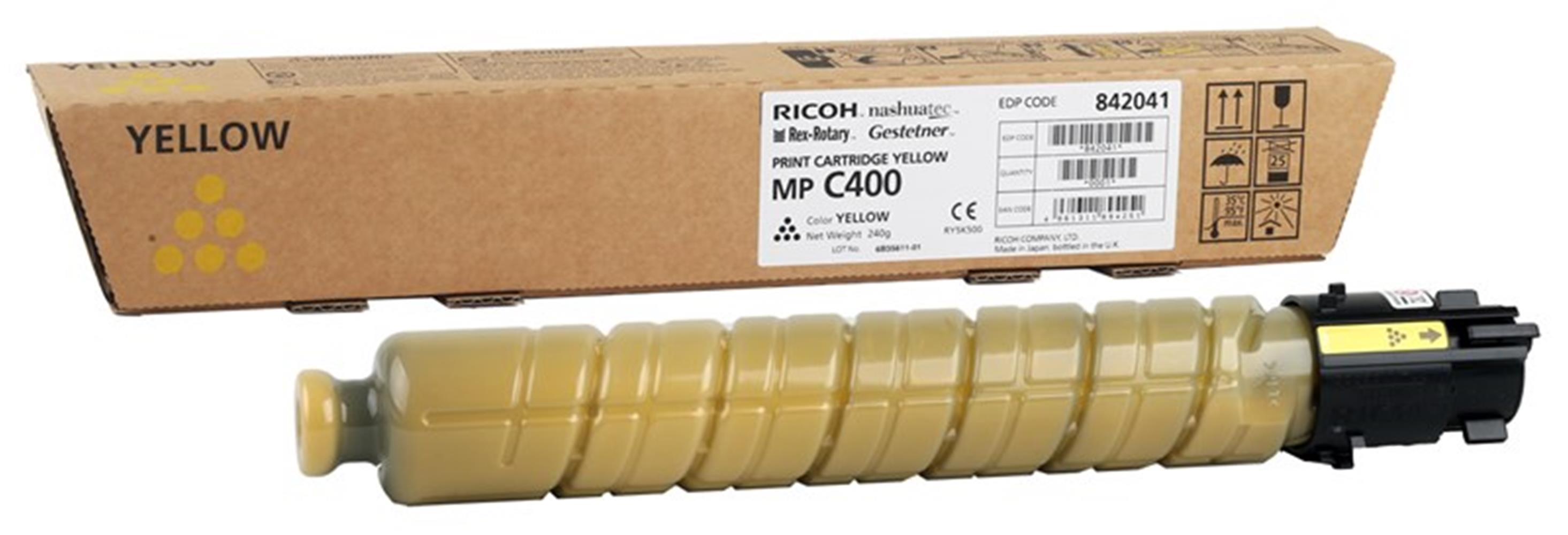 Ricoh MP C400 Yellow Sarı Orjinal Fotokopi Toneri MP C300-401 10.000 Sayfa 