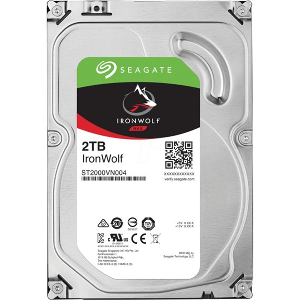 Seagate 2Tb Ironwolf 3,5" 64Mb 5900Rpm St2000Vn004 Harddisk