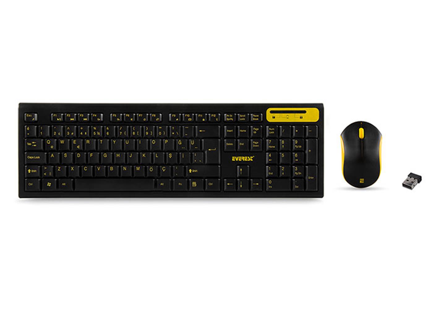 Everest Km-5535 Usb Multi Media Kablosuz Q Standart Klavye + Mouse Set