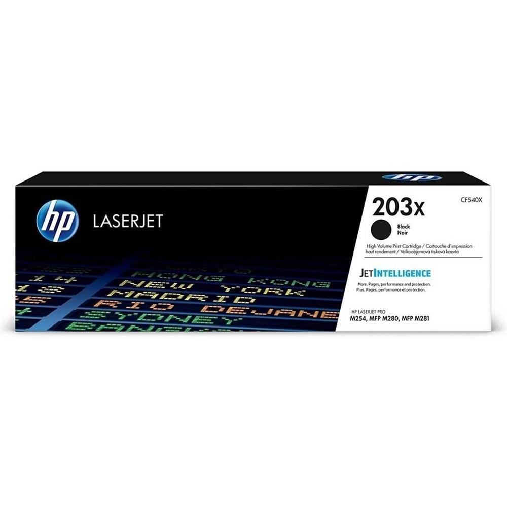 HP 203X Black Siyah Yüksek Kapasite 3.200 Sayfa Toner CF540X