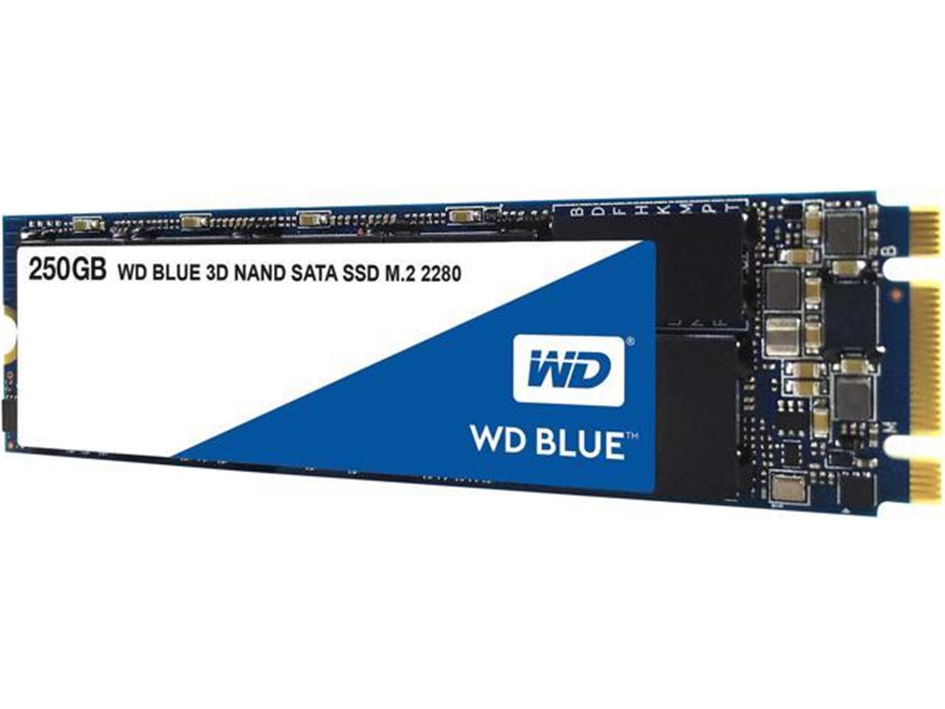 Wd 250Gb Blue M.2 Sata 550 Mbps - 525 Mbps WDS250G2B0B Harddisk