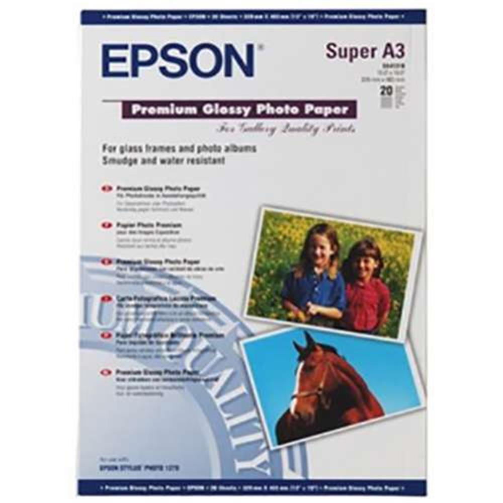 Epson A3+ 250Gram 20'li Premium Glossy Fotoğraf Kağıdı S041316