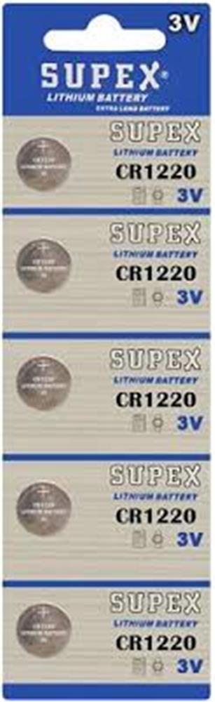 Supex Cr1220 3V Lityum 5Li Blister Pil