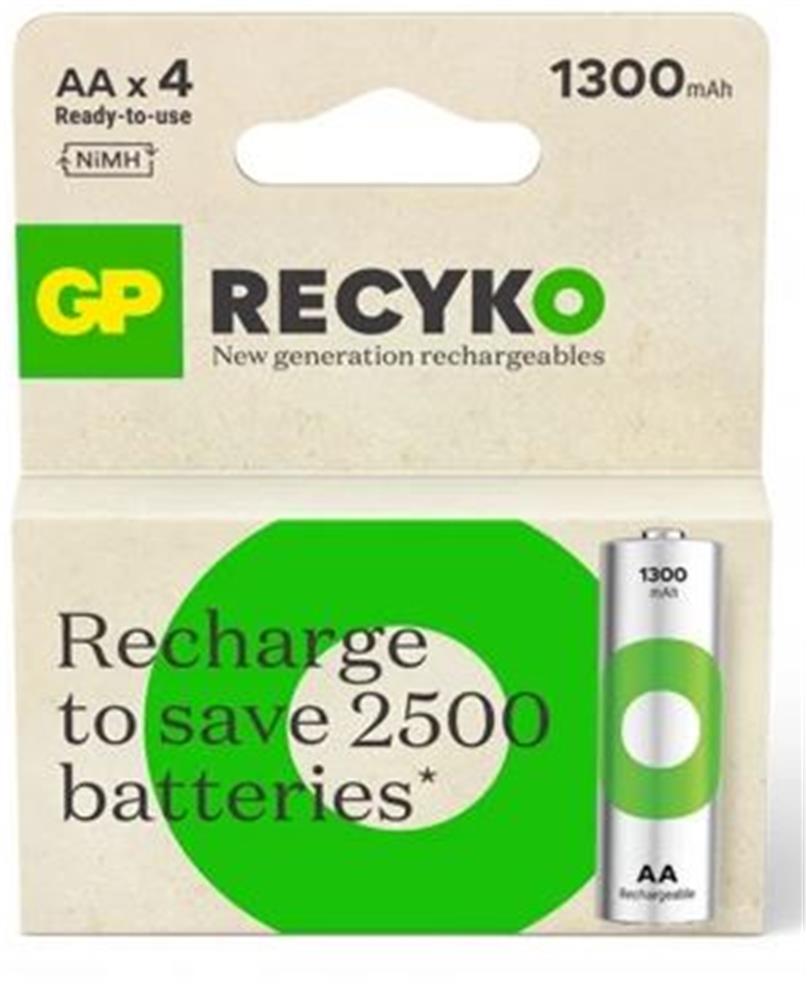 GP AA 1300 mAh Şarjlı Kalem Pil 4'lü Paket GP130AAHCEMTR-4LÜ