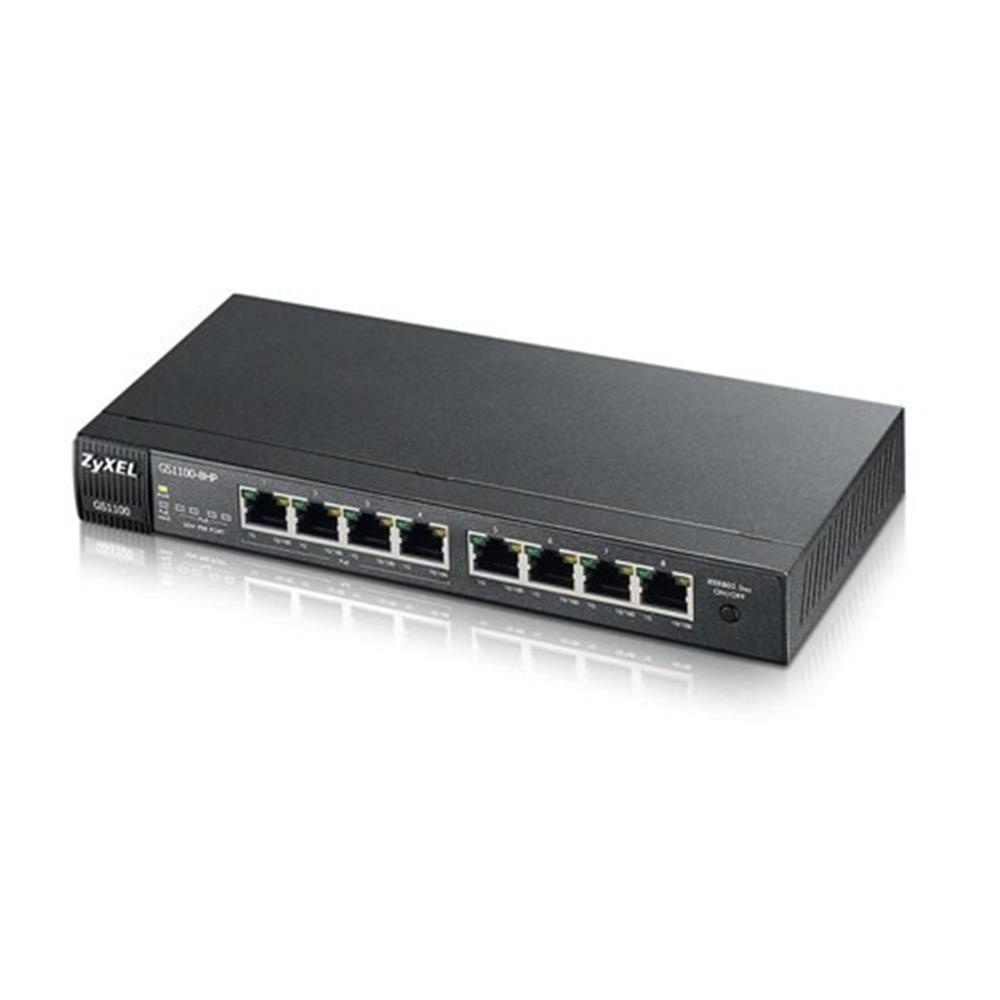 Zyxel GS1100-8HP 8 Port 4 Port Poe+ 10-100-1000 Mbps Switch