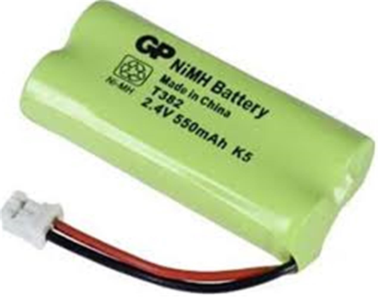 GP T382 2.4V 550 mAh 2'li Telsiz Telefon Pili 