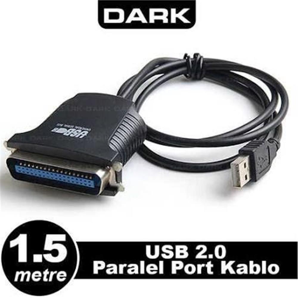 Dark USB - Paralel Port Dönüştürücü Kablo  DK CB USB2XLPT