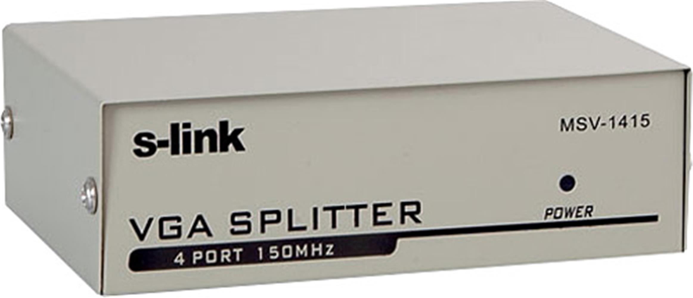 S-link msv-1415 1PC-4 Vga 150mhz Monitör Çoklayıcı