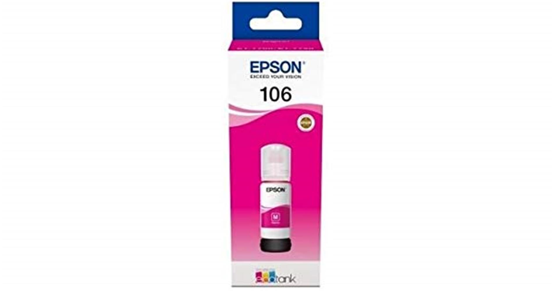 Epson 106 Magenta Kırmızı Şişe Mürekkep T00R340 L7160-7180