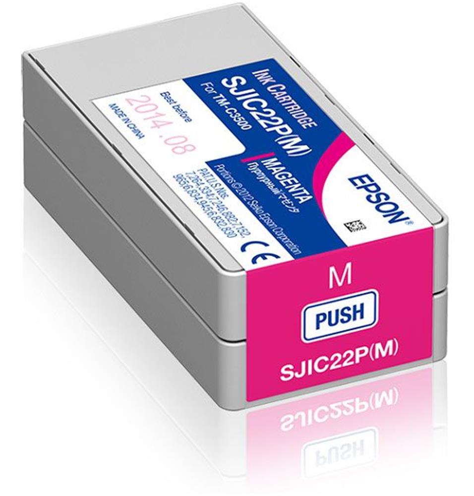 Epson Tm-C3500 Magenta Kırmızı Mürekkep Kartuş Sjıc22P(M) S020603
