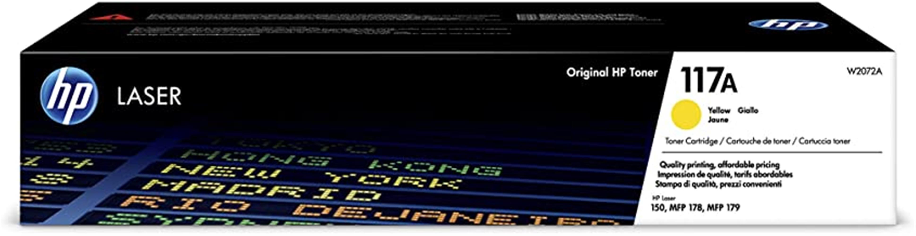 HP 117A Yellow Sarı 700 Sayfa Toner W2072A