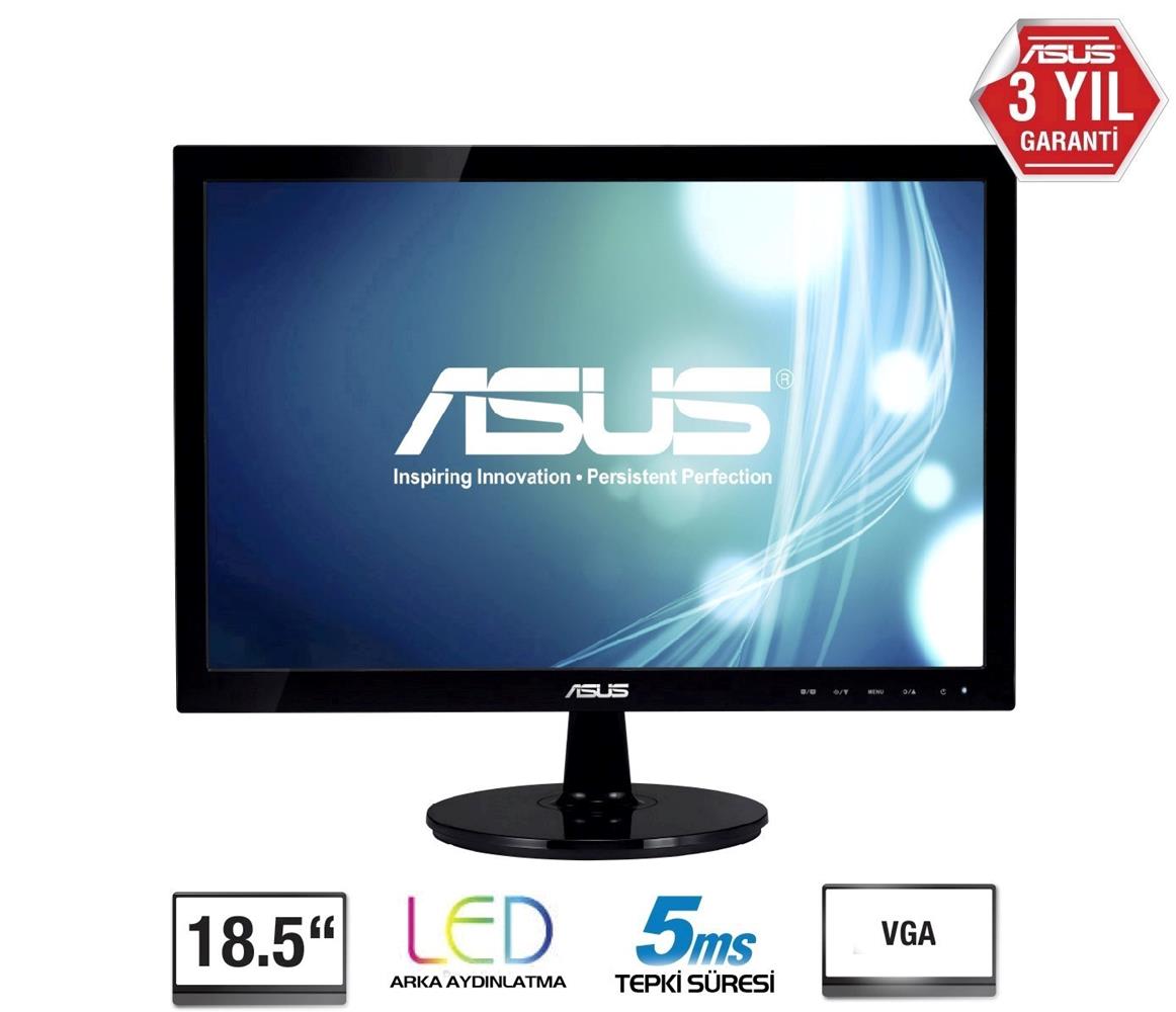 Asus 18,5" Vs197De 1366X768 Vga Vesa 5Ms Siyah Monitör