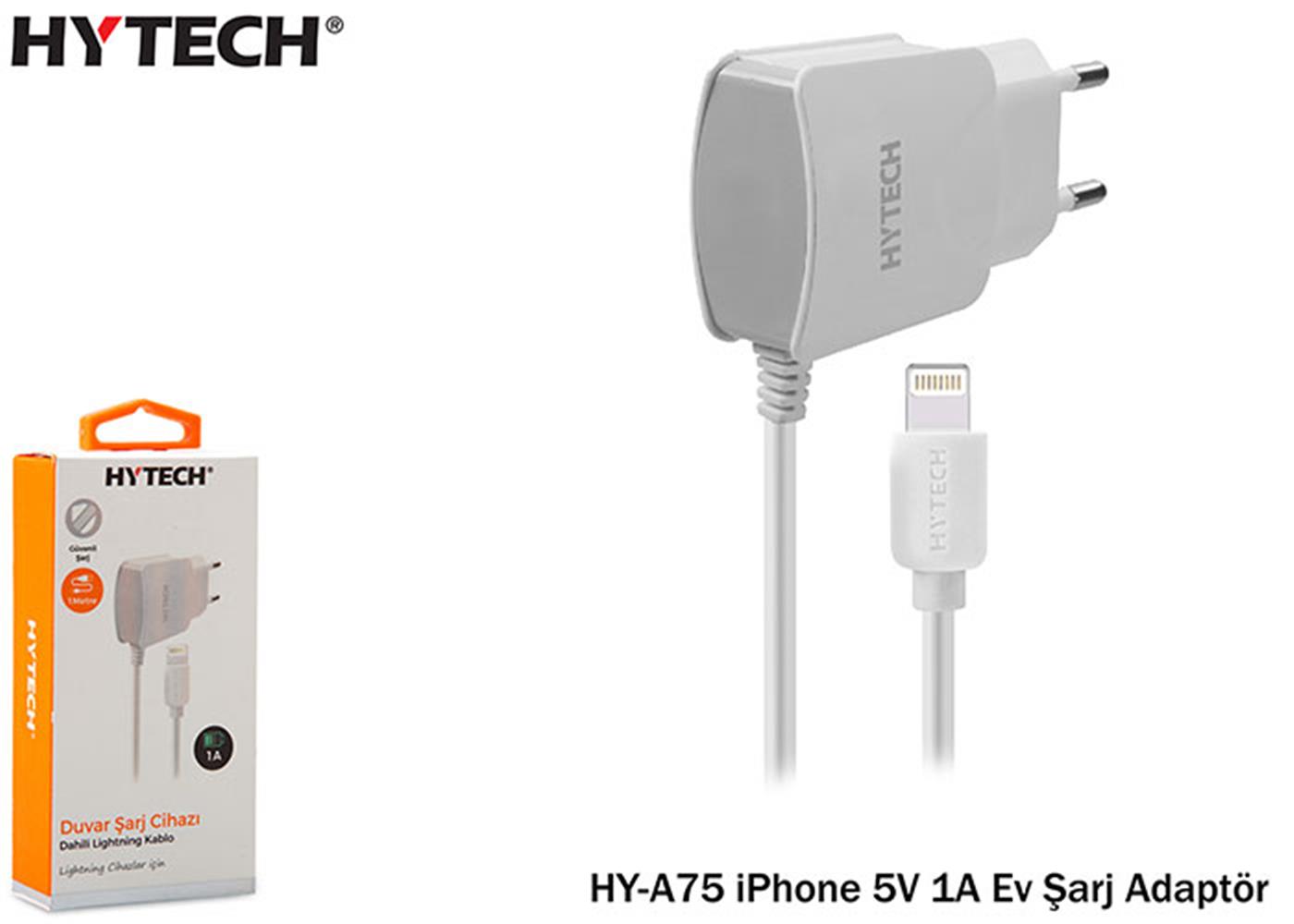 Hytech HY-A75 iPhone 5V 1A Ev Şarj Kablosu