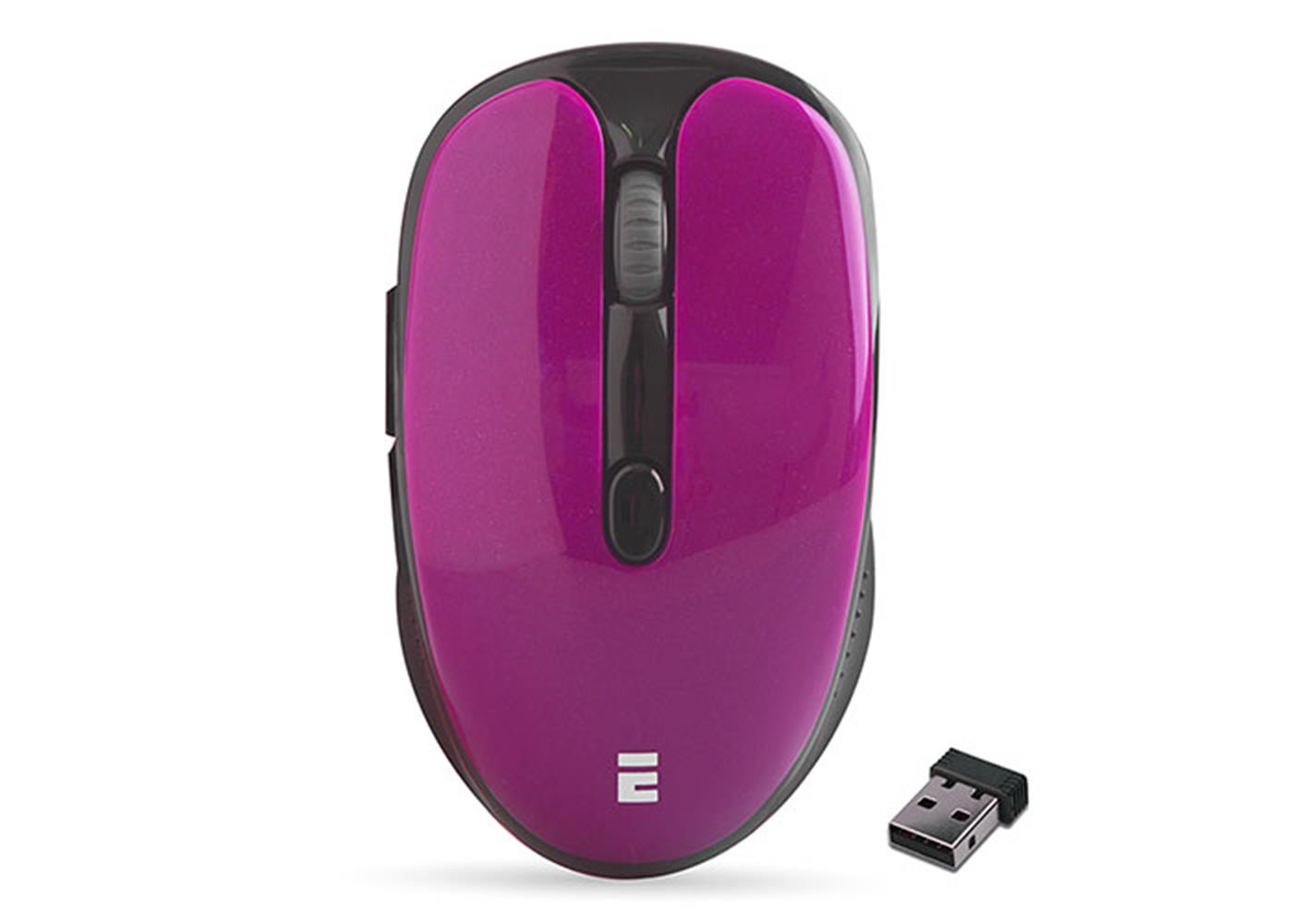 Everest SM-865 6D 1600dpi Alkalin Pilli Bordo Kristal Kutulu Kablosuz Sessiz Mouse