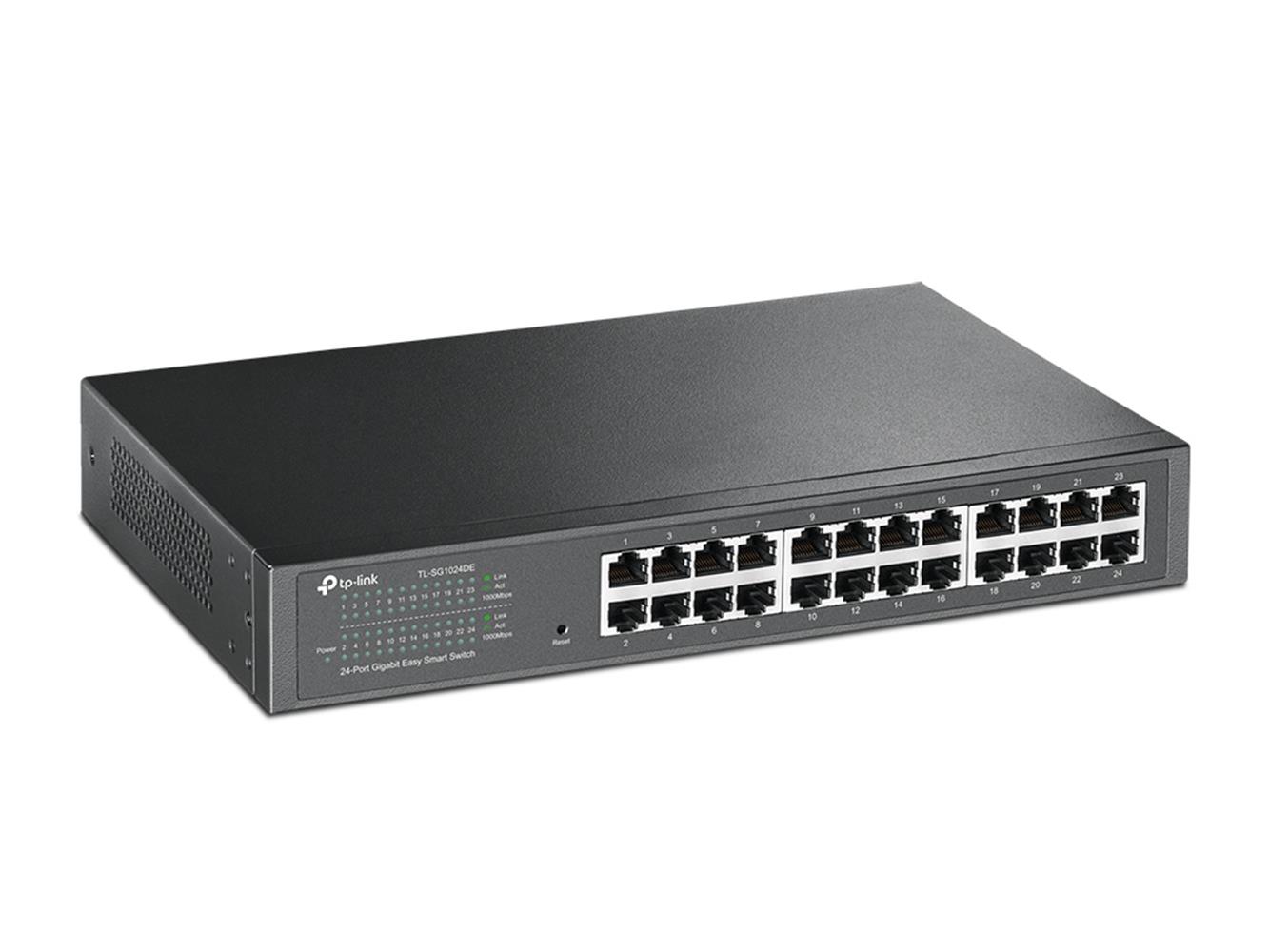 TP-LINK TL-SG1024DE 24 PORT 10-100-1000 MBPS SWITCH ELIK KASA EASY SMART RACK MOUNT