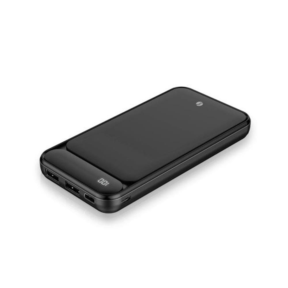 S-link IP-G2710 10000mAh Powerbank 2 Usb Port Siyah LCD Göstergeli Taşınabilir Pil Şarj Cihazı 