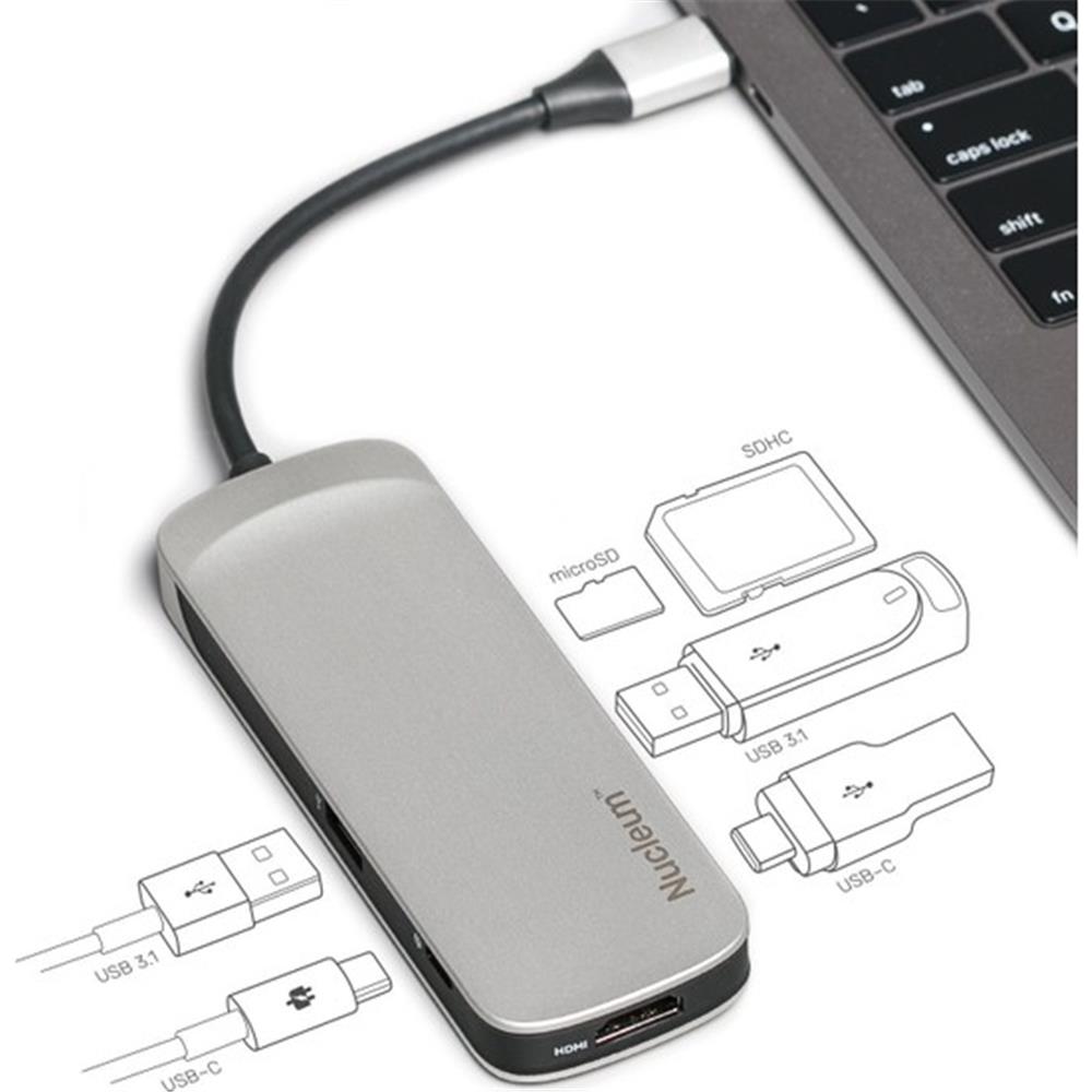 KINGSTON NUCLEUM MACBOOK HDMI+ USB 3.1 + USB-C + MICROSD + USB 3.1 + USB-C APPLE DÖNUŞTURUCU