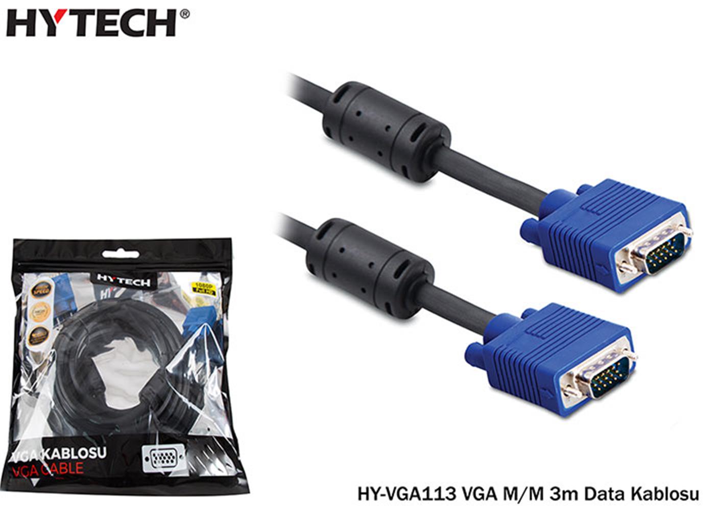 Hytech HY-VGA113 VGA M-M 3m Data Kablosu 