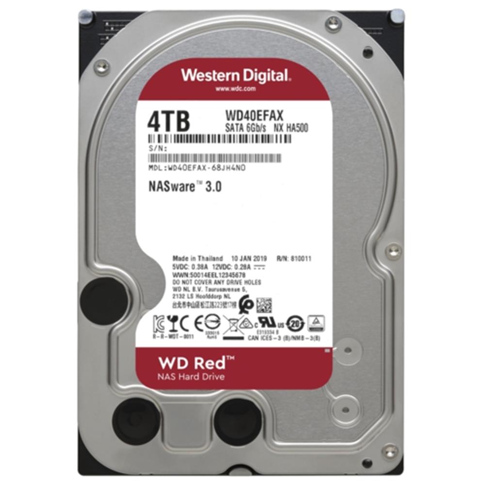 WD 4TB Red WD40EFAX 5400RPM 6GB-s SATA 3.5" NAS Disk Harddisk