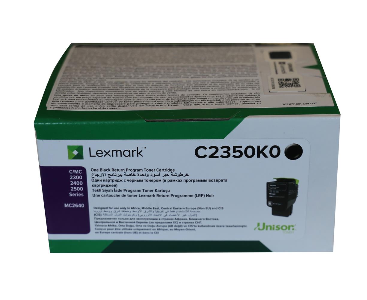 Lexmark C2350K0 1.000 Sayfa Black Siyah Toner C2325-2425-2535 MC2325-2425-2535-2640