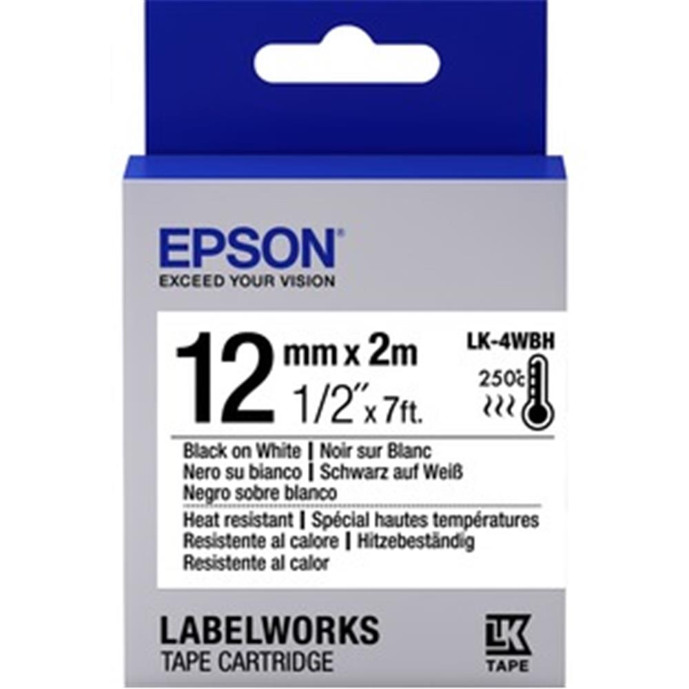 EPSON LK-5SBE MAT SIYAH UZERI SILVER 18MM 9METRE ETIKET