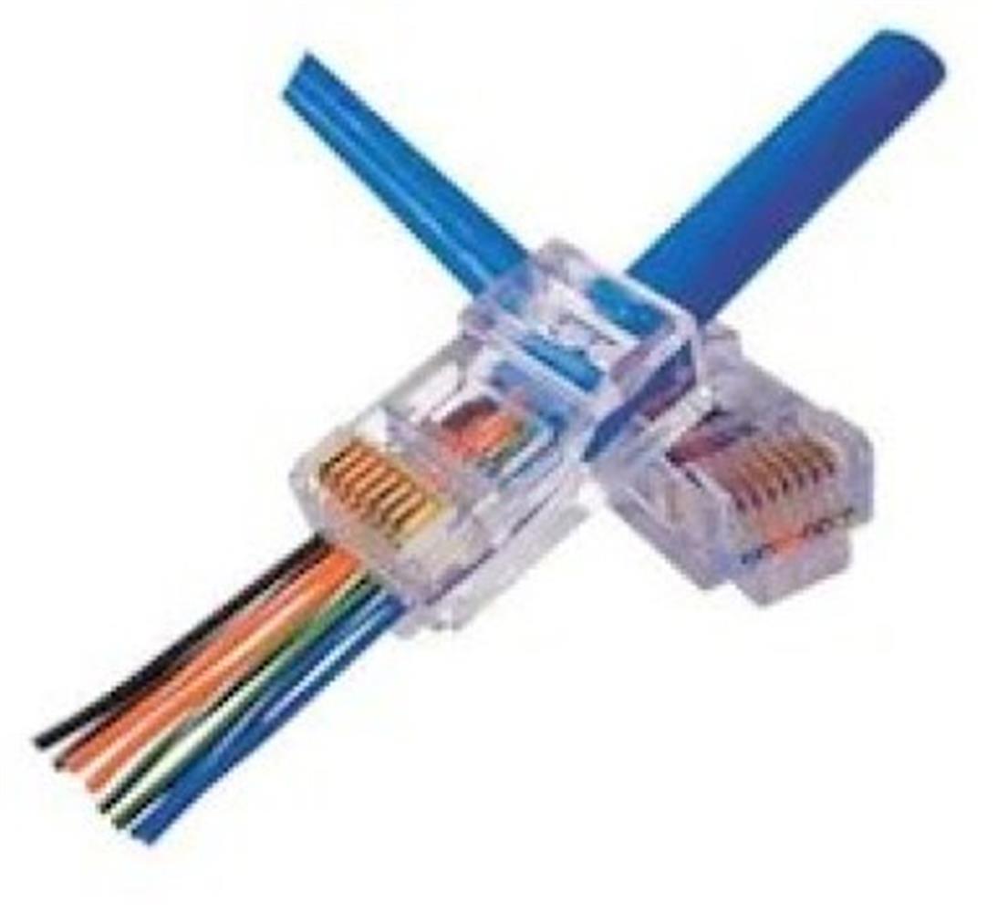 Beek BN-MP6-EASY Kolay Tak CAT6 Konektörü, 3U 100 lü paket