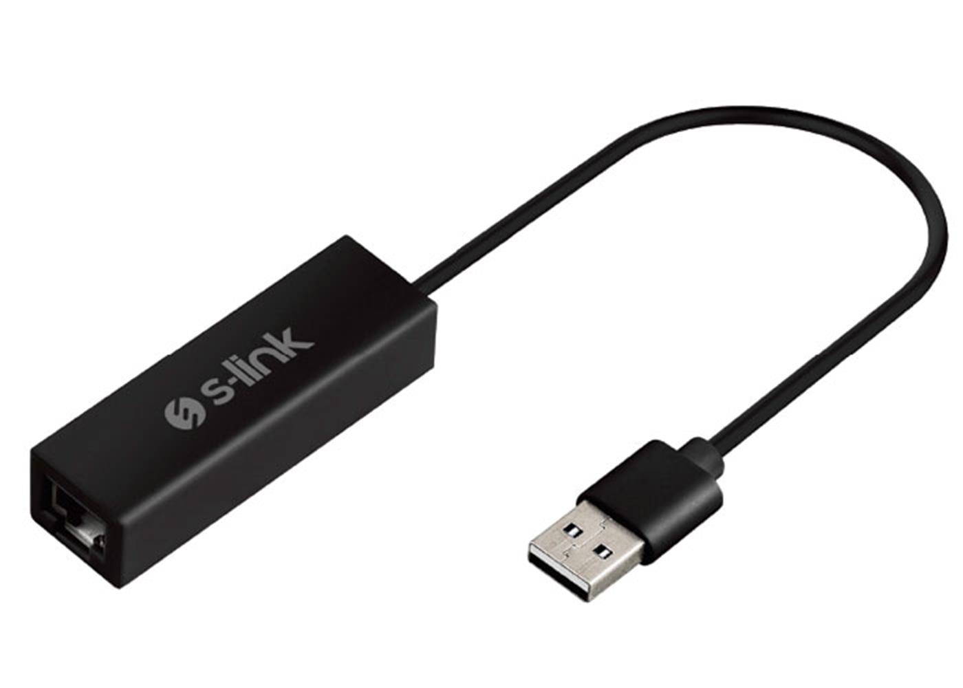 S-link Swapp SW-U110 Siyah Usb 2.0 to Ethernet Çevirici Adaptör